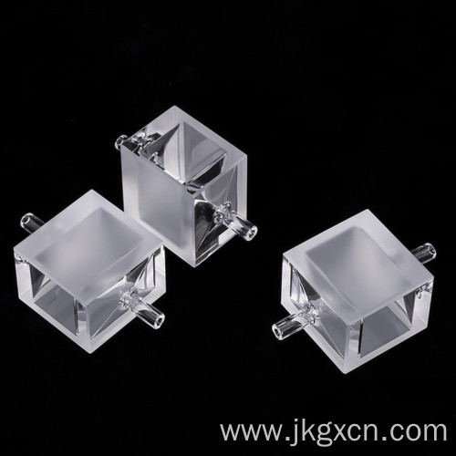 Two sides polished fused quartz flow cells